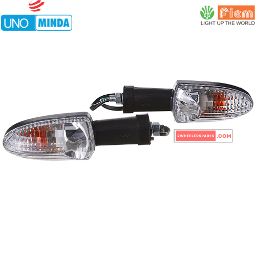 TVS Apache 160 / 180 Rear Left Indicator Assembly Natural Lens (Pack o ...