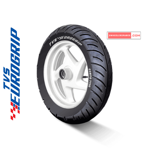 110/90-10 61J TVS Eurogrip CONTA775R Tubeless Rear Fitment Genuine TVS Tyres