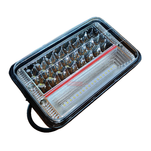 LED Headlight Hi/Low Beam With 3 Mode Red and Blue Genuine LED Lights