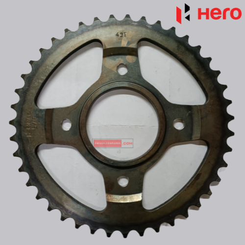 Hero Splendor Pro / Passion Pro / HF Deluxe Chain Sprocket Kit Hero Genuine Parts