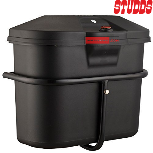 Studds Side Box Mobike Luggage 100cc Super Box with Universal Fitment Clamp (Matt Black)