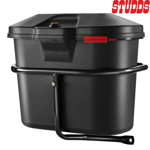 Studds Side Box Mobike Luggage 100cc Super Box with Universal Fitment Clamp (Matt Black)