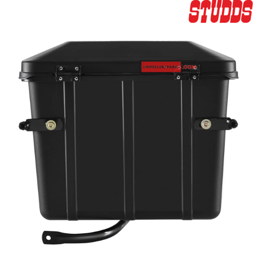 Studds Side Box Mobike Luggage 100cc Super Box with Universal Fitment Clamp (Matt Black)