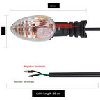 Yamaha FZ Rear Right Indicator Assembly Natural Lens (Pack of 1) Genuine Indicators