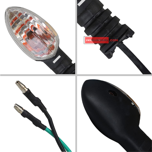 Yamaha FZ Rear Left Indicator Assembly Natural Lens (Pack of 1) Genuine Indicators