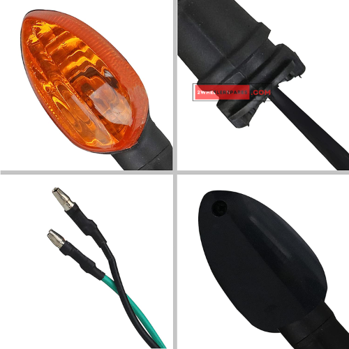 Yamaha FZ Front Right Left Indicator Assembly Amber Lens (Pack of 1) Genuine Indicators