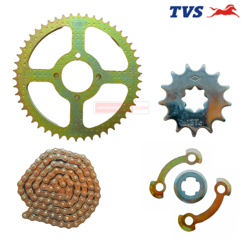 TVS XL Super Chain Sprocket Kit TVS Genuine Parts