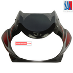 Bajaj Discover 125 Headlight Visor Black - Red SAI Genuine Visor (3D Type)
