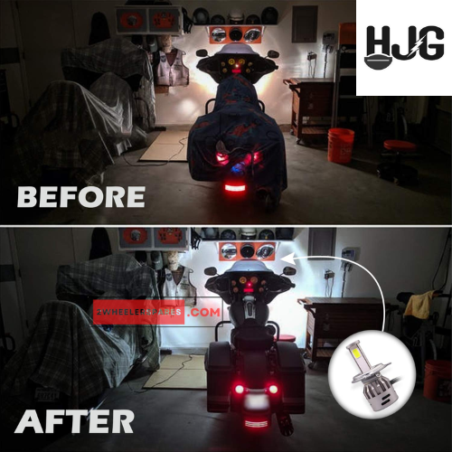 LED Headlight Bulb with Cooling Fan HJG Genuine LED Light Pack Of 2
