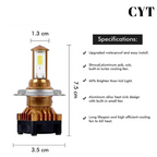 LED Headlight Bulb with Cooling Fan CYT Genuine LED Light