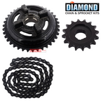 Bullet 350 (O Ring) Royal Enfield Chain Sprocket Kit Diamond Genuine Parts