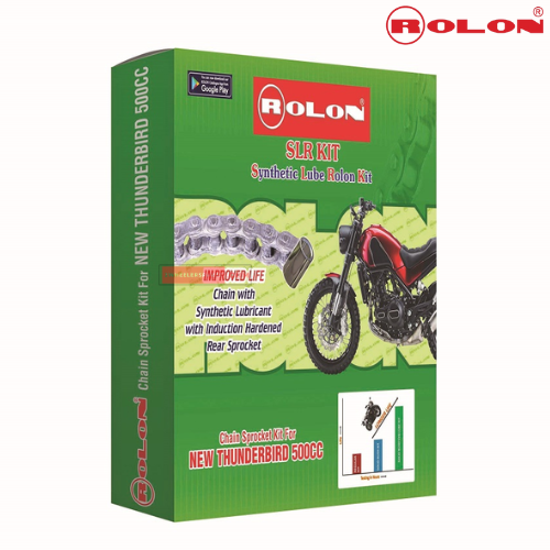 Thunderbird 500 CC New Royal Enfield Chain Sprocket Kit Rolon Genuine Parts