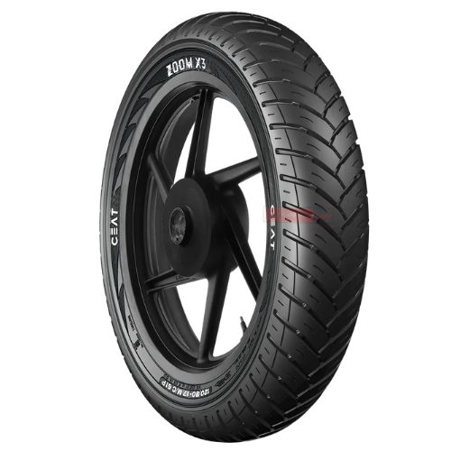 100/90-18 Ceat Zoom X3 56P Tubeless Bike Tyre, Rear Fitment Genuine Ceat Tyres