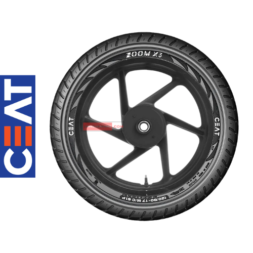 100/90-18 Ceat Zoom X3 56P Tubeless Bike Tyre, Rear Fitment Genuine Ceat Tyres