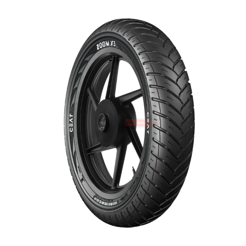 100/90-17 Ceat Zoom X3 55P Tubeless Bike Tyre, Rear Fitment Genuine Ceat Tyres
