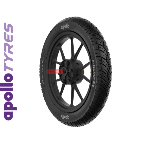 10090-17 Apollo Actigrip R4 Tubeless Bike Tyre, Rear Fitment Genuine Apollo Tyres