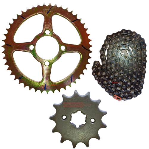 Boxer Bajaj Chain Sprocket Kit Bajaj Genuine Parts