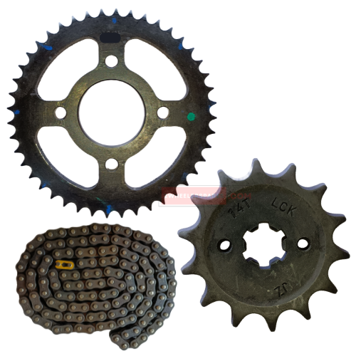 Pulsar NS 125 Single Disc Bajaj Chain Sprocket Kit Bajaj Genuine Parts