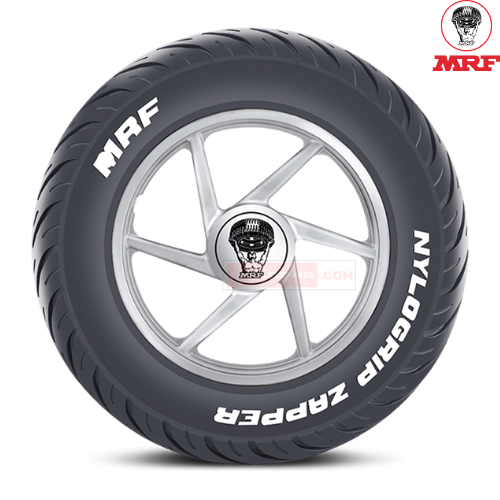 110/90-10 MRF Nylogrip Zapper Tubeless Tyre Rear Genuine MRF Tyres