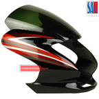 Passion Pro Headlight Visor Digital Meter Black With Red Sticker Genuine Headlight Visor