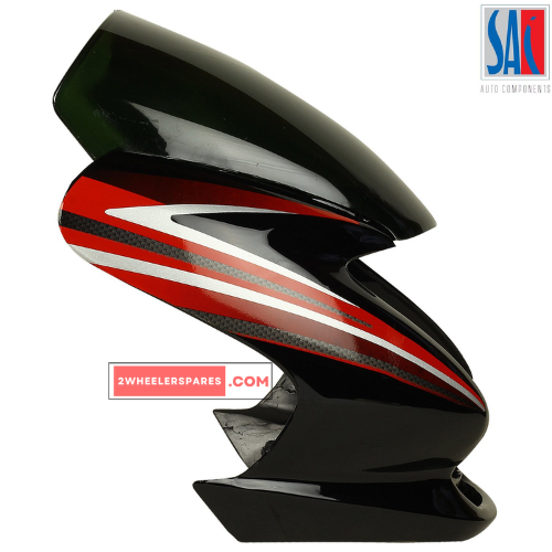Passion Pro Headlight Visor Digital Meter Black With Red Sticker Genuine Headlight Visor