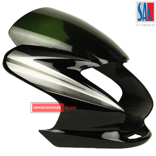 Passion Pro Headlight Visor Digital Meter Black With Grey Sticker Genuine Headlight Visor