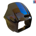 Splendor Xtec Headlight Visor Black - Blue SAI Genuine Visor