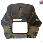 Splendor Xtec Headlight Visor Black - Blue SAI Genuine Visor