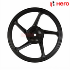 Splendor Plus Alloy Wheel Front Tubeless Black Hero Genuine Parts