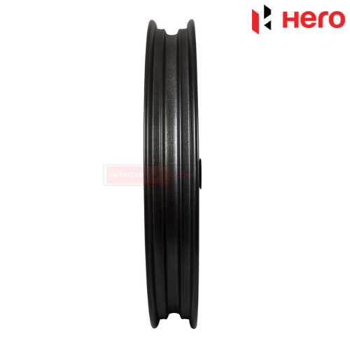 Splendor Plus Alloy Wheel Front Tubeless Black Hero Genuine Parts