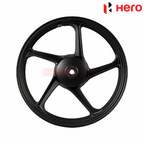 Splendor Plus Alloy Wheel Front Tubeless Black Hero Genuine Parts