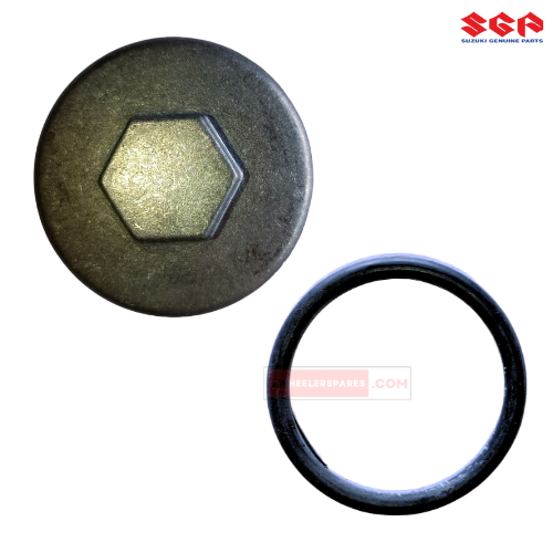 Oil Drain Bolt with O Ring (Oil Strainer) Suzuki Genuine Parts