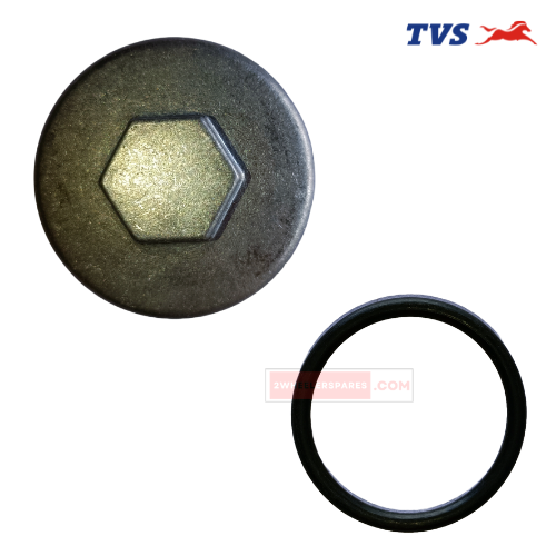 TVS Oil Drain Bolt with O Ring (Strainer Type) TVS Genuine Parts