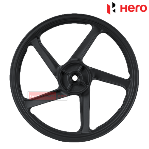 Splendor Alloy Wheel Rear Tubeless Black Hero Genuine Parts