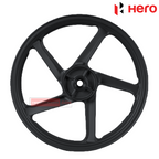 Splendor Pro Alloy Wheel Rear Tubeless Black Hero Genuine Parts