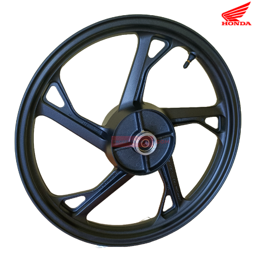 SP 125 BS6 Alloy Wheel Rear Tubeless Black Honda Genuine Parts