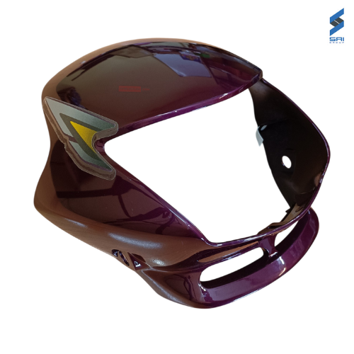Honda Shine Visor Purple with Sticker Sai Genuine Parts