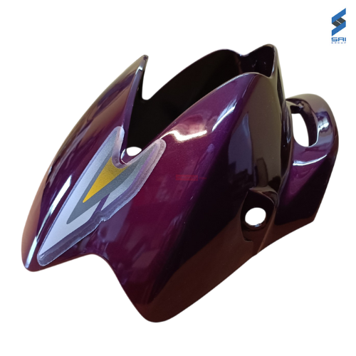 Honda Shine Visor Purple with Sticker Sai Genuine Parts