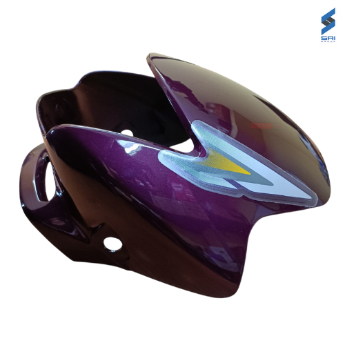 Honda Shine Visor Purple with Sticker Sai Genuine Parts