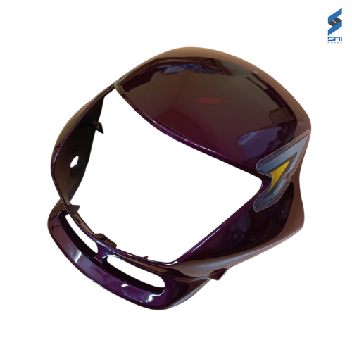 Honda Shine Visor Purple with Sticker Sai Genuine Parts