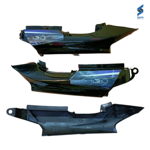 Super Splendor I3S Rear Cowl Black With Purple Sticker Sai Genuine Parts