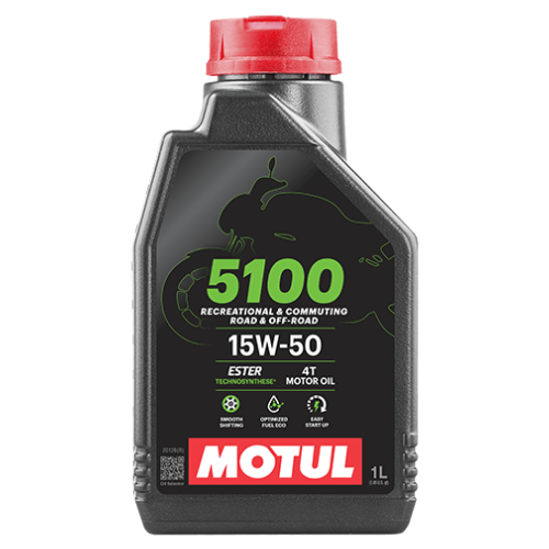 MOTUL 5100 15W-50 4T Engine Oil 1L Combo Pack Motomarvel Offer