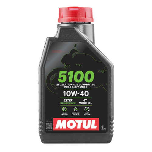 MOTUL 5100 10W-40 4T Engine Oil 1L Combo Pack Motomarvel Offer