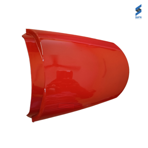 Glamour Latest Rear Cowl Black With Red (Type 5) Sai Genuine Rear Cowl