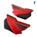 Glamour Latest Side Cowl Black With Red (Type 6) Sai Genuine Side Cowl