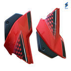 Glamour Latest Side Cowl Black With Red (Type 6) Sai Genuine Side Cowl