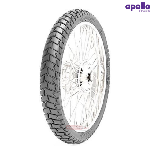 90/90-19 52P ActiGrip F6 Apollo Tubeless Tyre Front Genuine Apollo Tyres