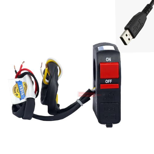 HB Switch 2 Wheeler Mobile Charger (USB) Super Genuine Parts