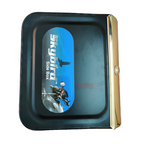 Metal Luggage Side Box-Black (for All Bikes) with Frame and Fitment Clamp Genuine Box
