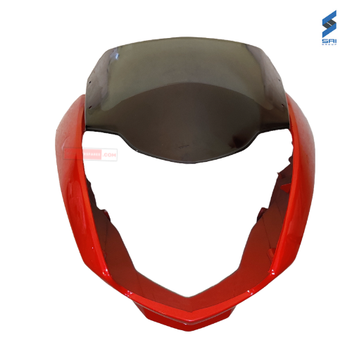 CBZ Xtreme Type3 New Model Headlight Visor With Red Genuine Headlight Visor